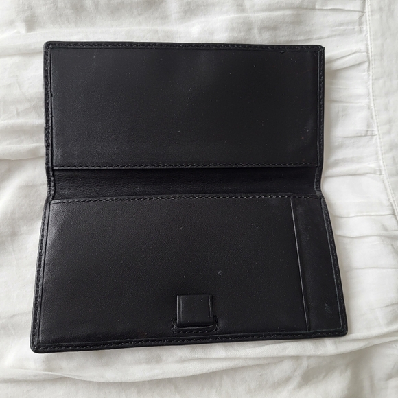 Coach Signature Canvas Trifold Turnlock Wallet With Matching Checkbook Cover - Picture 11 of 11